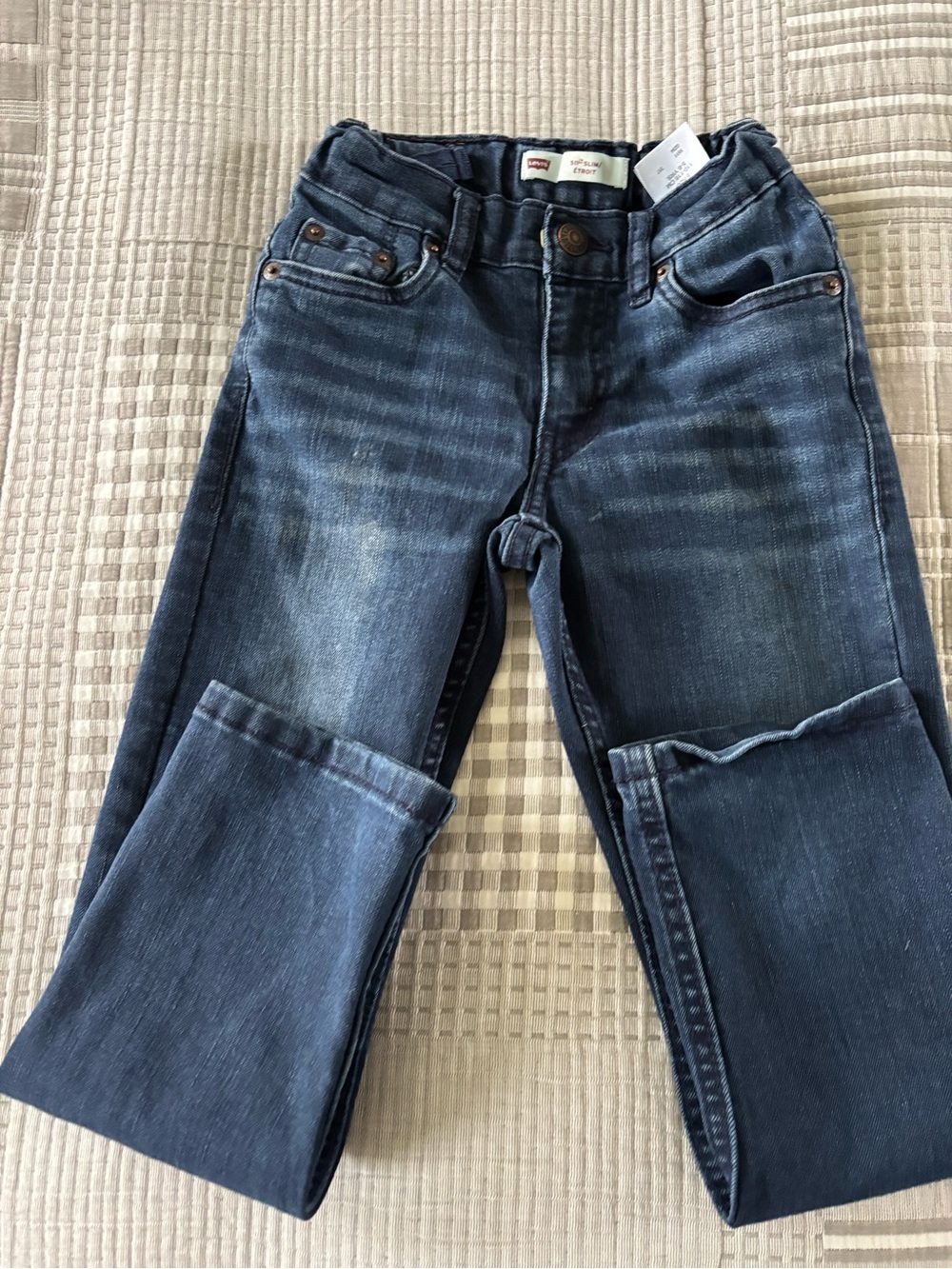 Boys Levi's Medium Dark Blue Straight Leg Jeans